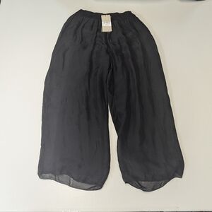 LOLA Size Small Italian Silk Blend Palazzo Pants With Liner